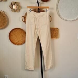 Industry of all Nations Unbleached /Undyed Flat Front Pants Cream Mens Size 30